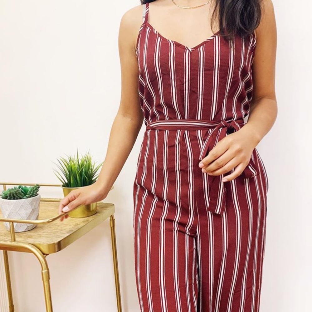 Stripe jumpsuit